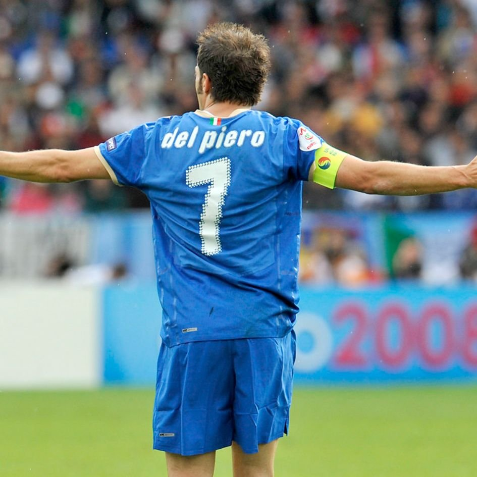 Del Piero Italy match shirt - Euro 2008