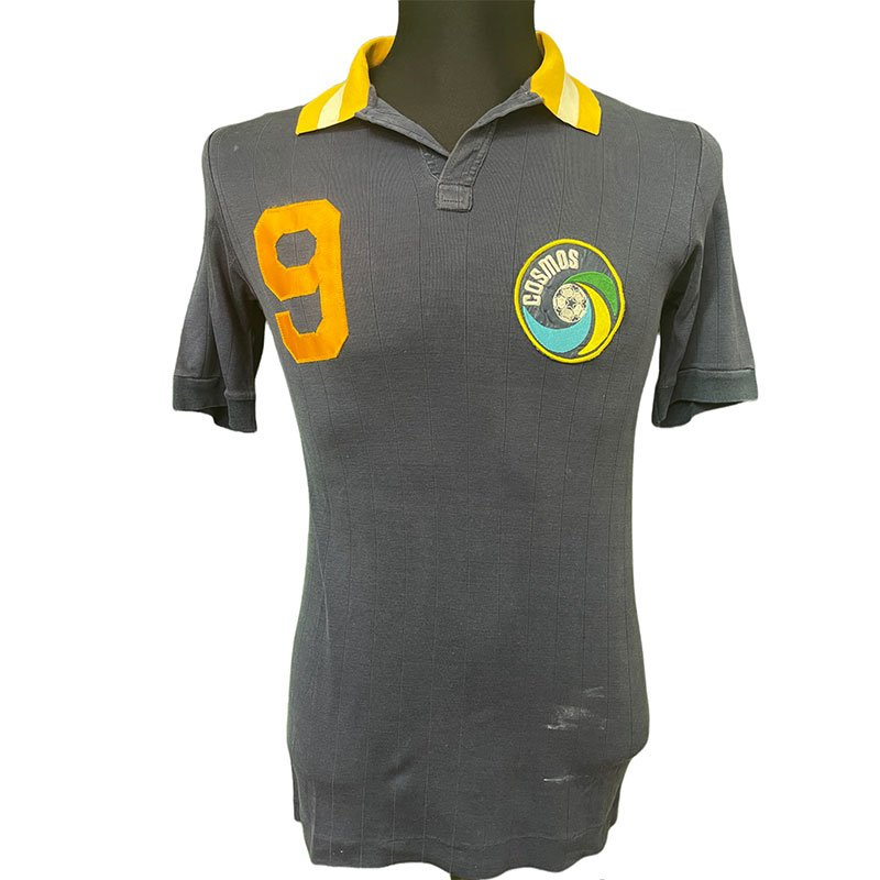 New York Cosmos: A New York Cosmos, match worn, 1977, white home shirt New York Cosmos: A New York Cosmos, match worn, 1977, white home shirt