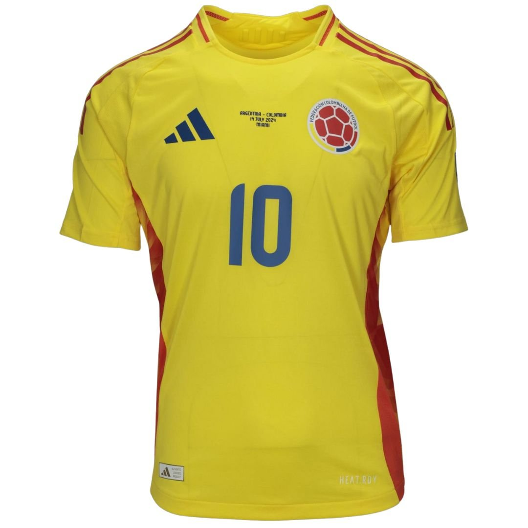 Maglia gara James Rodriguez Colombia vs Argentina Finale Copa America 2024