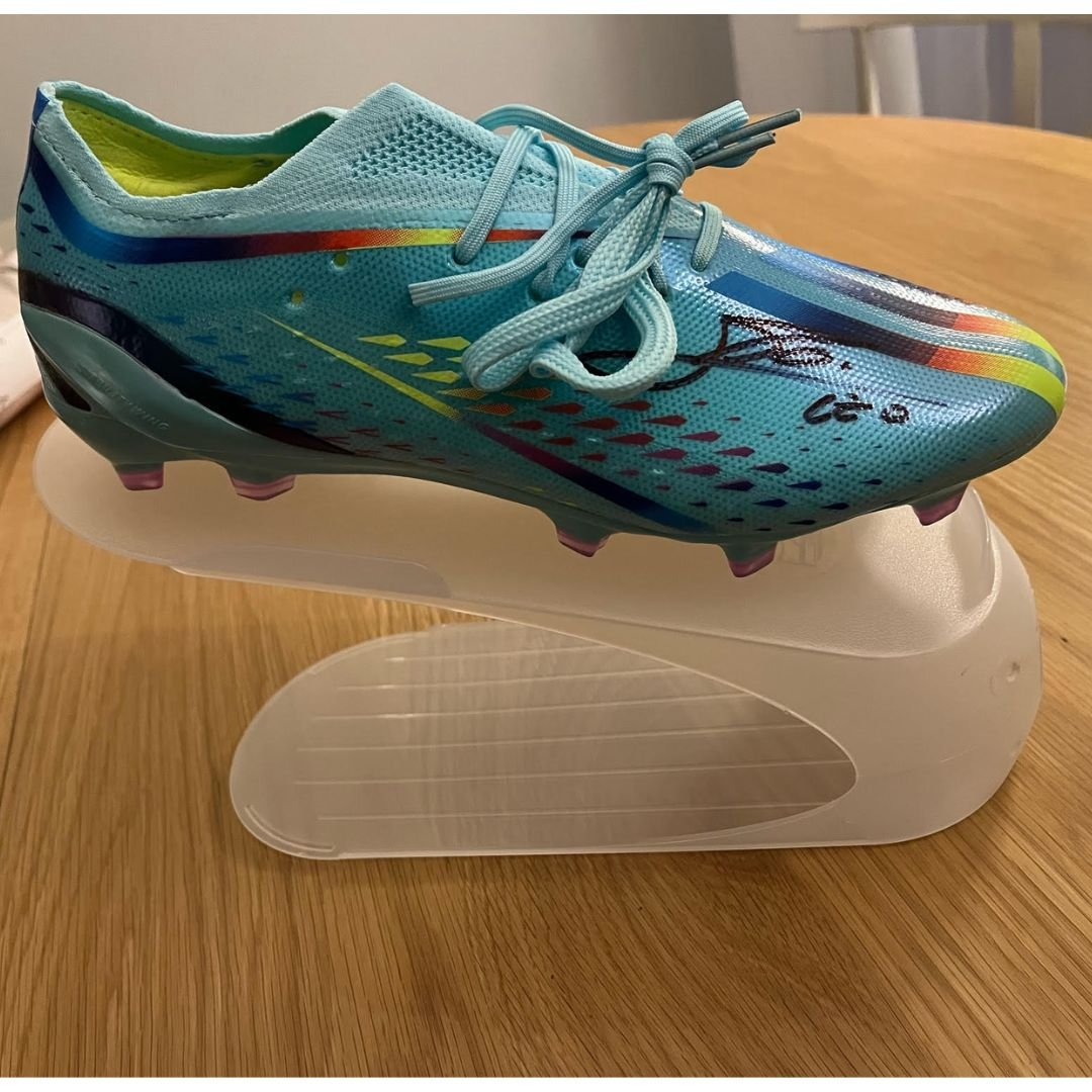 Adidas store boot - Signed by Lionel messi with COA