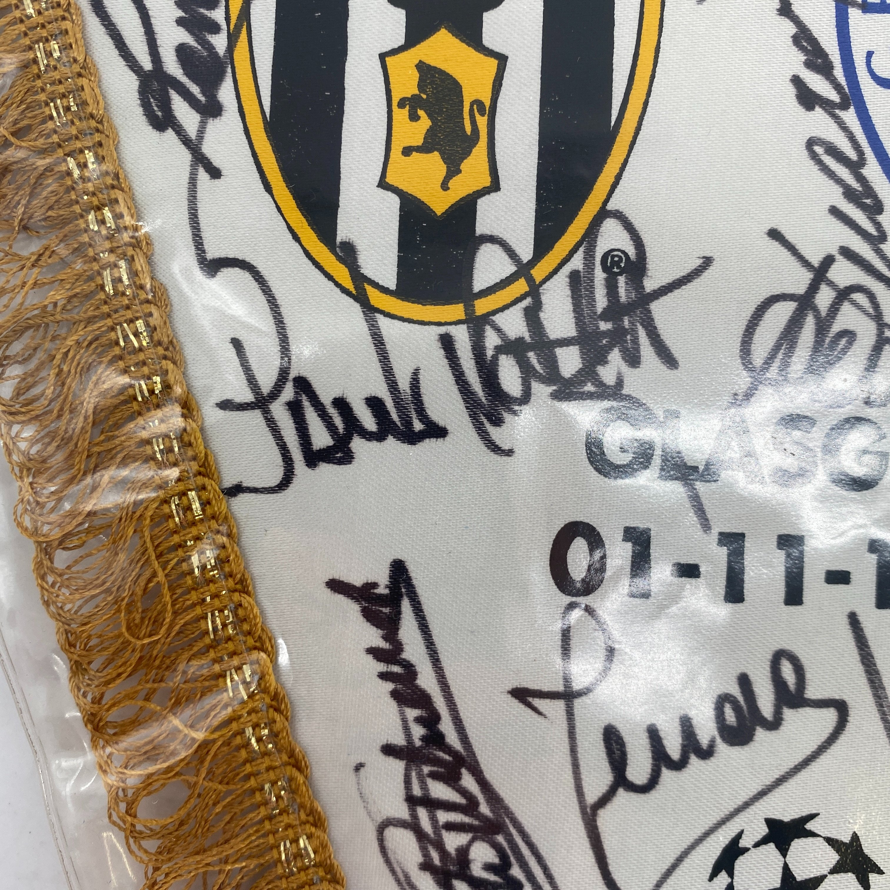 Gagliardetto Juventus GIEMME J1200 - 17x14 Cm, Triangolare - Foto 4