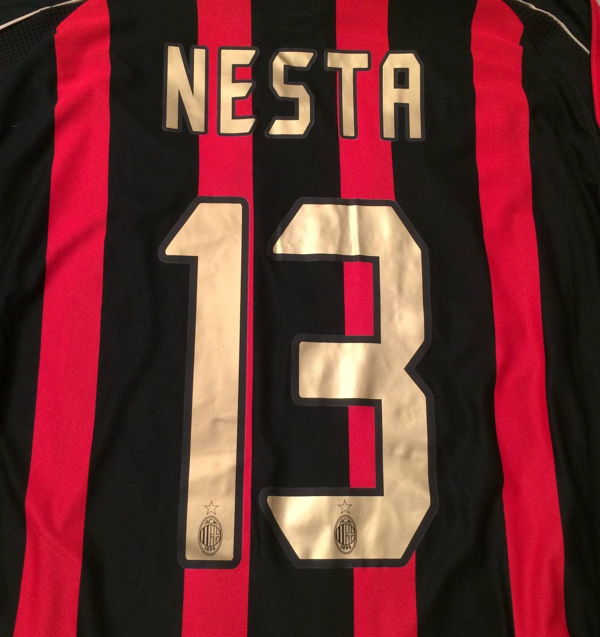 2004-05 AC Milan Home Shirt Nesta #13 - 5/10 - (M)