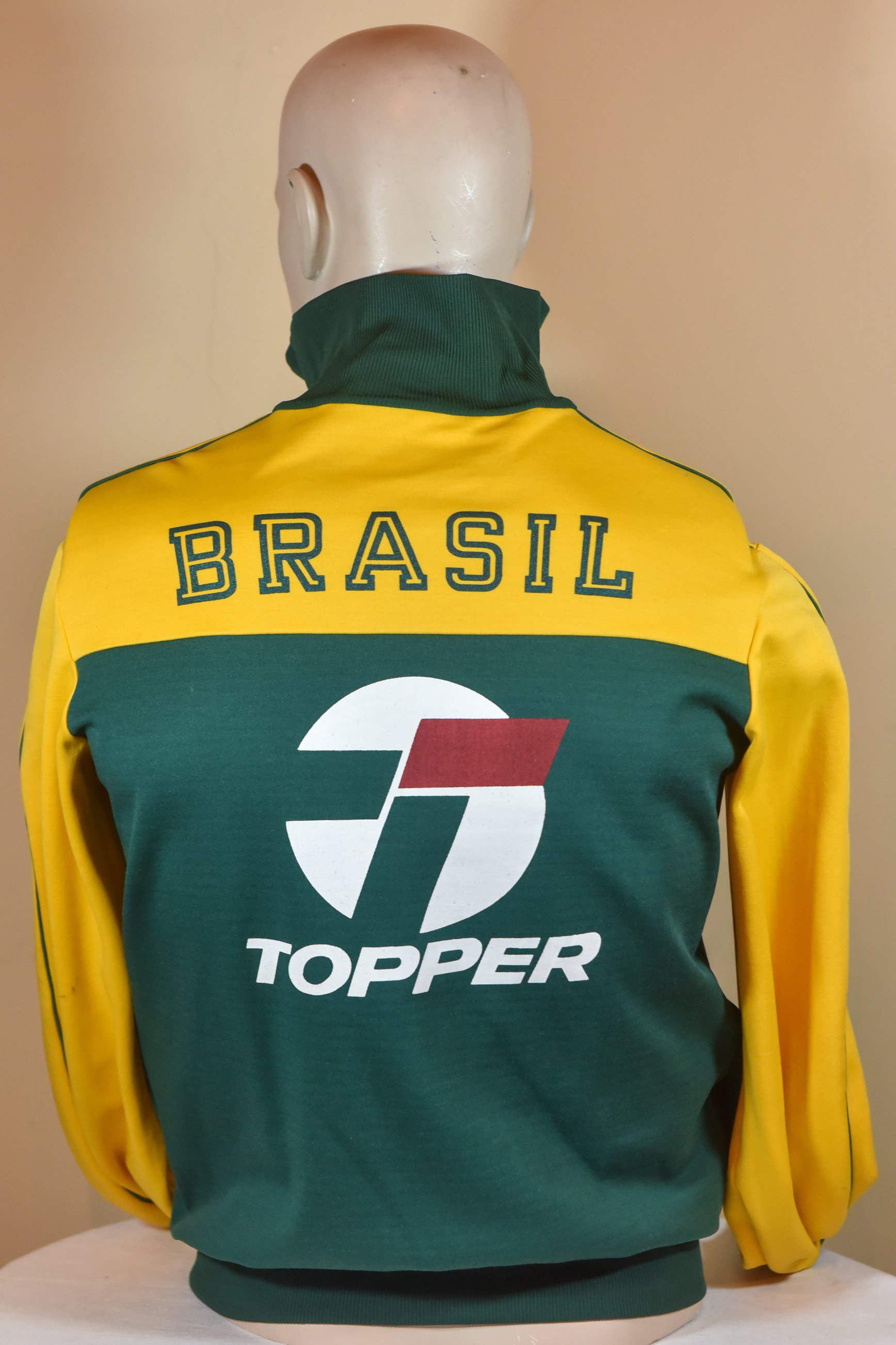 1988/91 BRAZIL Vintage Topper Home Football Shirt Jersey (S