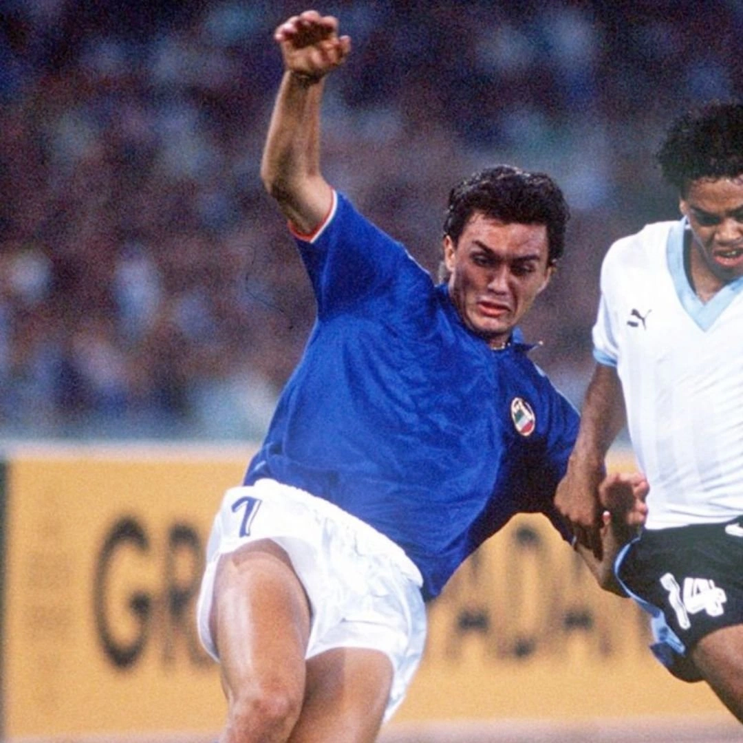 Maldini Italy National team match shirt - 1990 World Cup