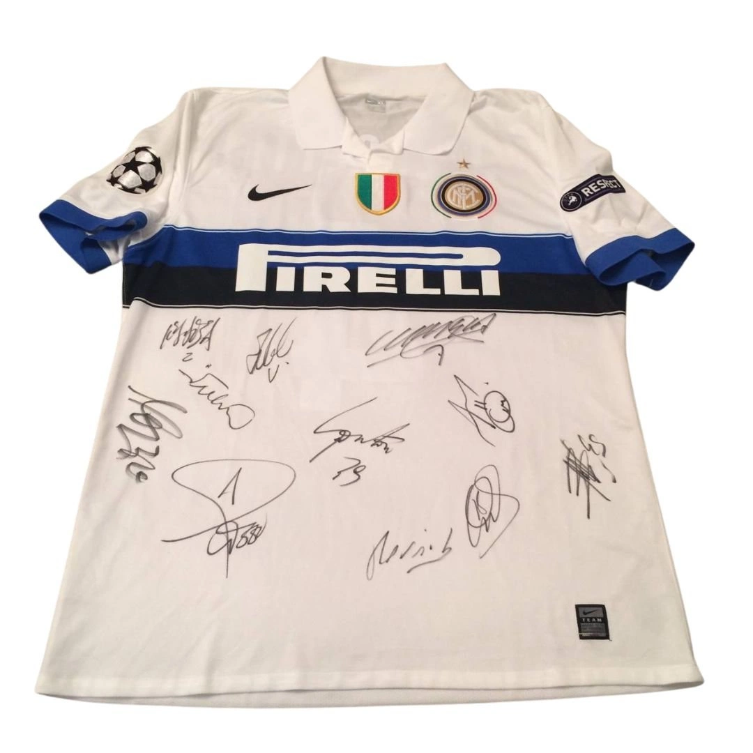 PHOTO SIGNÉE JAVIER Zanetti Inter Milan : vainqueur de la Ligue des Champions 2010 EUR 123,16