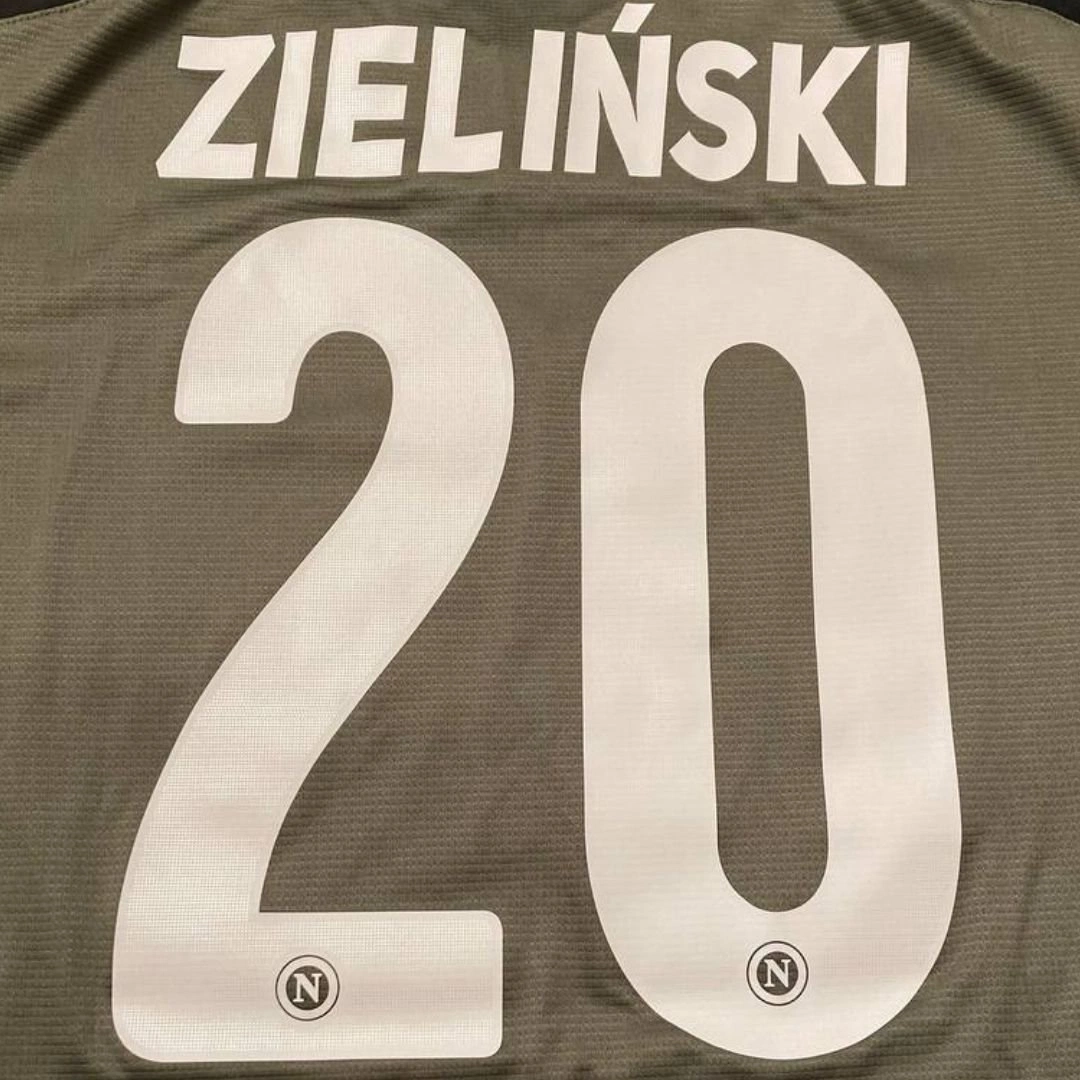 Kit Nom + Numéro SSC Napoli Zielinski 20 - Third 18/19 - Neuf