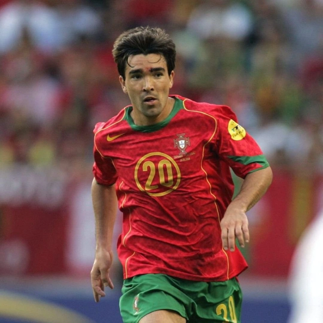 Deco Portugal match shirt vs Spain - Euro2004