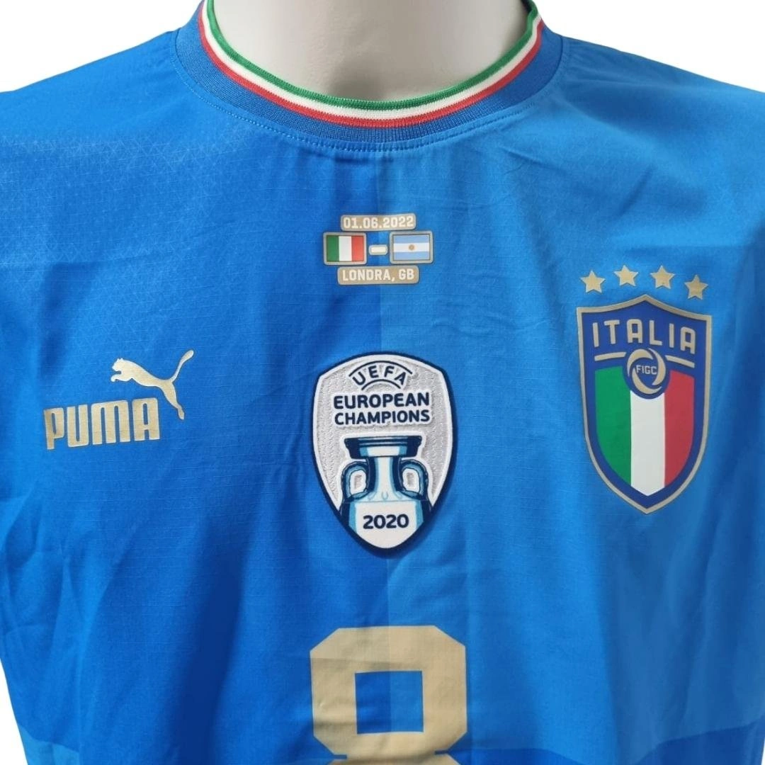 Jorginho Italy match shirt vs Argentina Finalissima