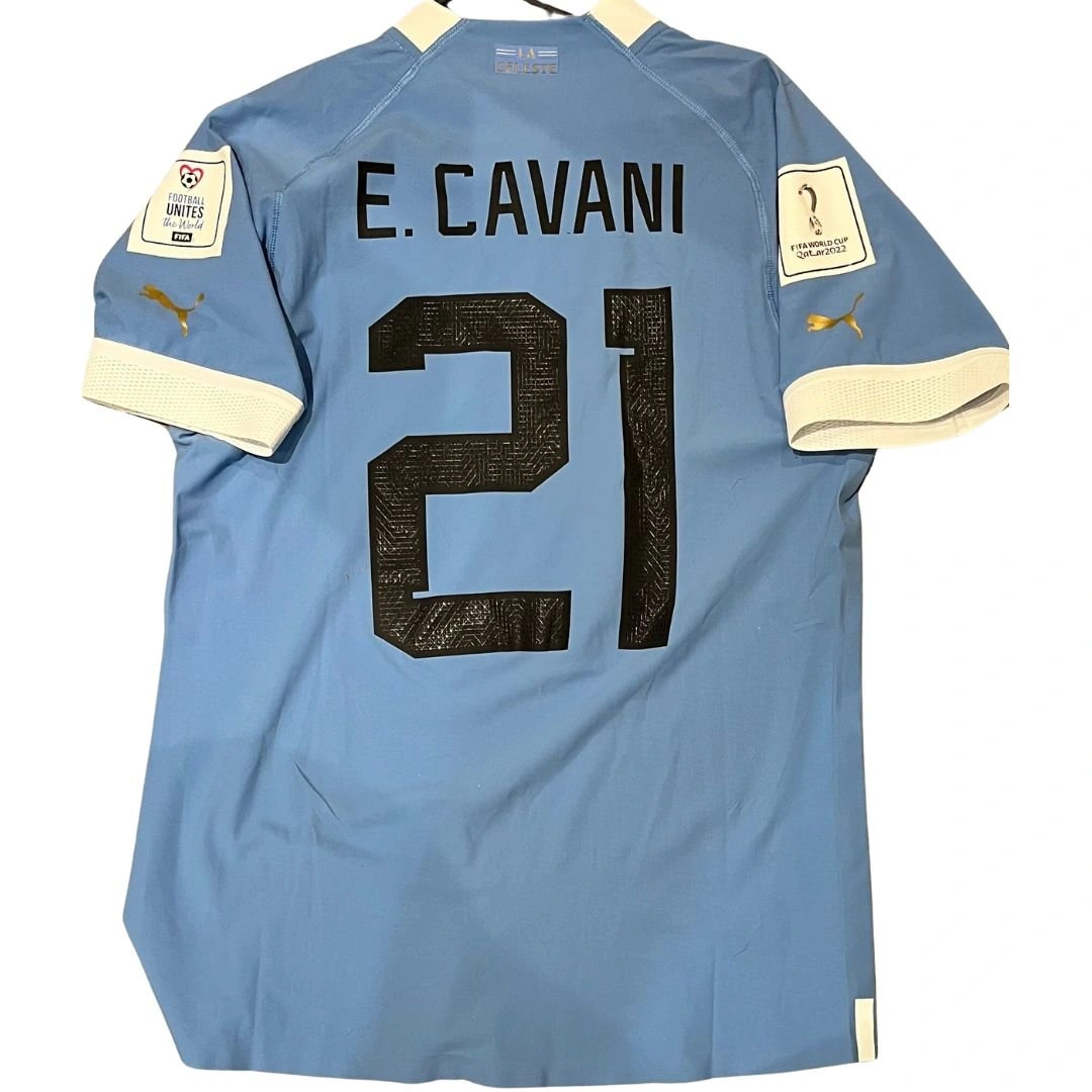 Cavani Uruguay match kit vs Ghana - 2022 World Cup