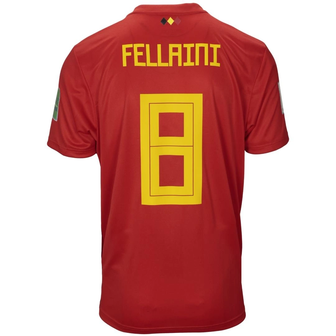 Fellaini Belgium vs Brazil match shirt World Cup 2018