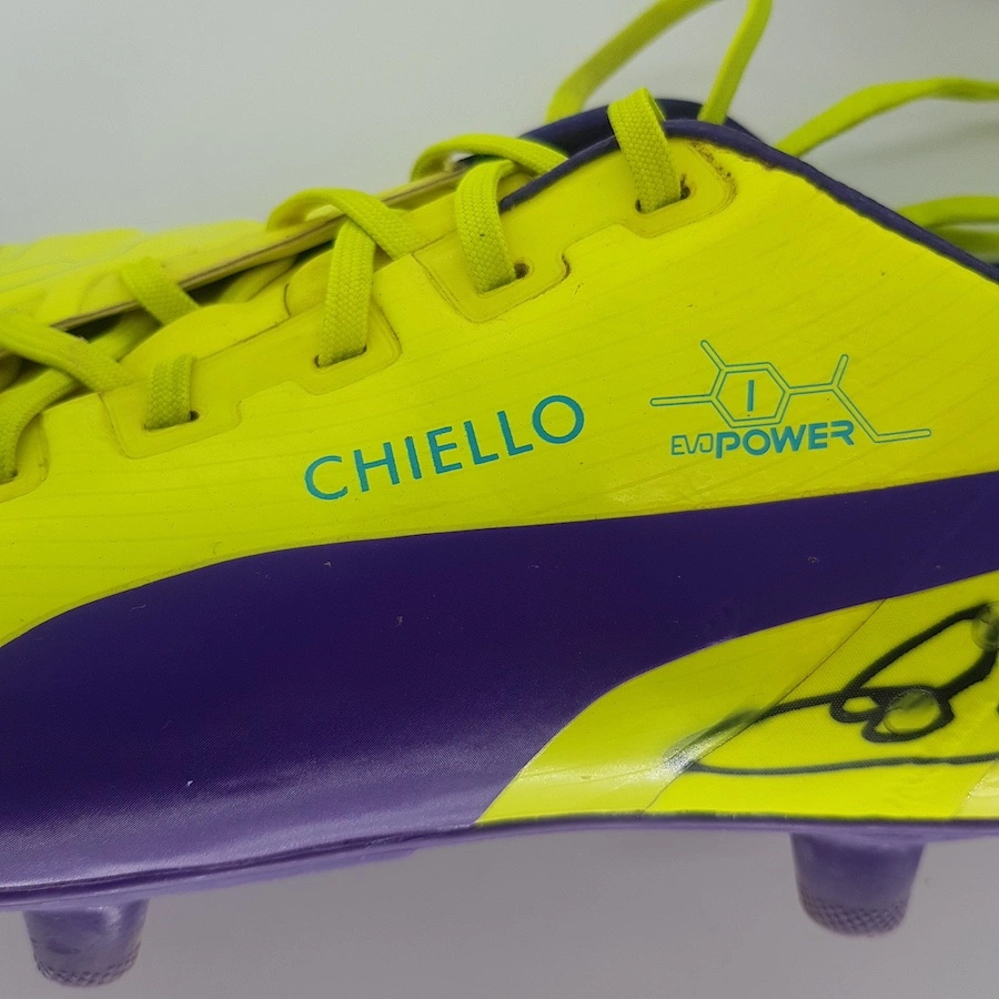 Scarpe match worn Chiellini Juventus indossata boots serie a rare Italia