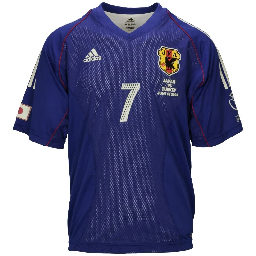 新品、未使用！2002日本代表 NAKATA 7 ワールドカップシャツ 半袖 2002-04 Japan Home Shirt Nakata #7 (M)