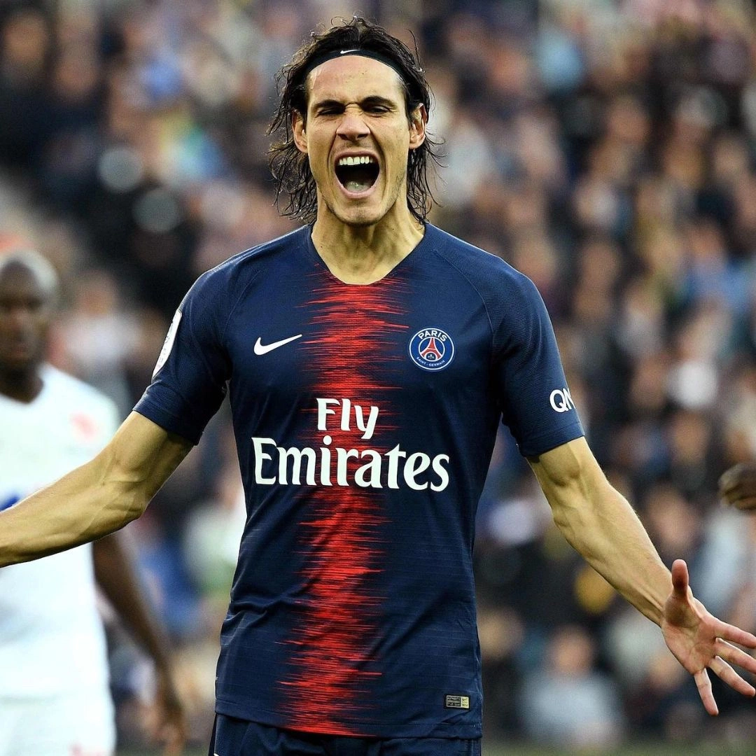 Maillot Cavani PSG Match Porté - Nike Blanc - Taille M