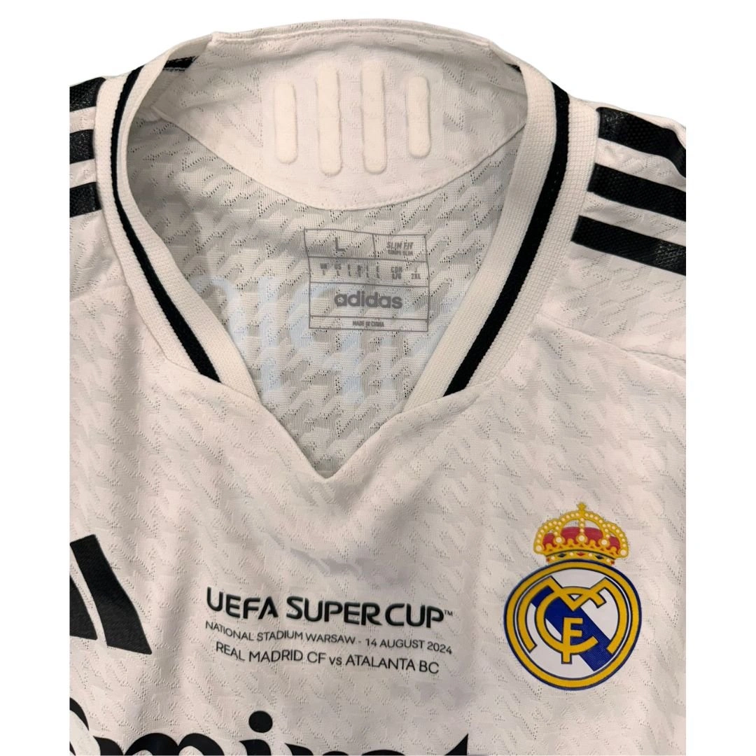 Real Madrid European Supercup celebrative shirt - Signed by Mbappé