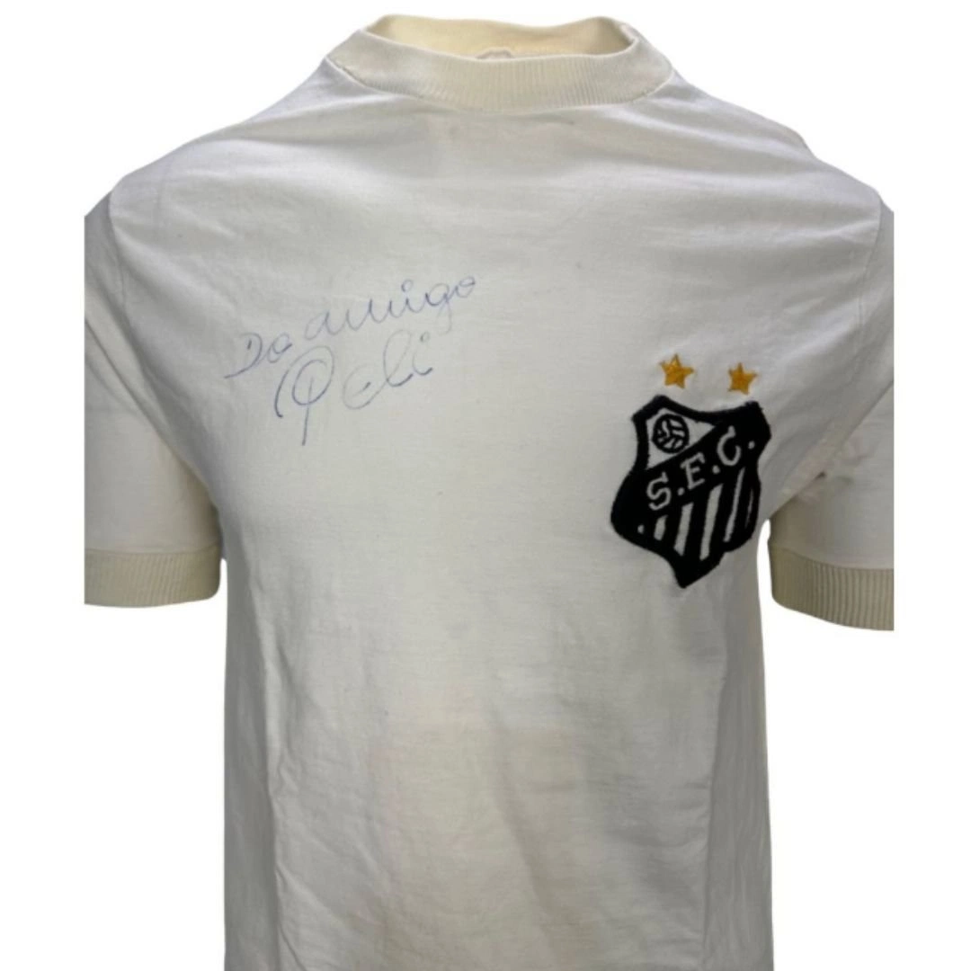 Pelé Santos match worn shirt Signed With COA
