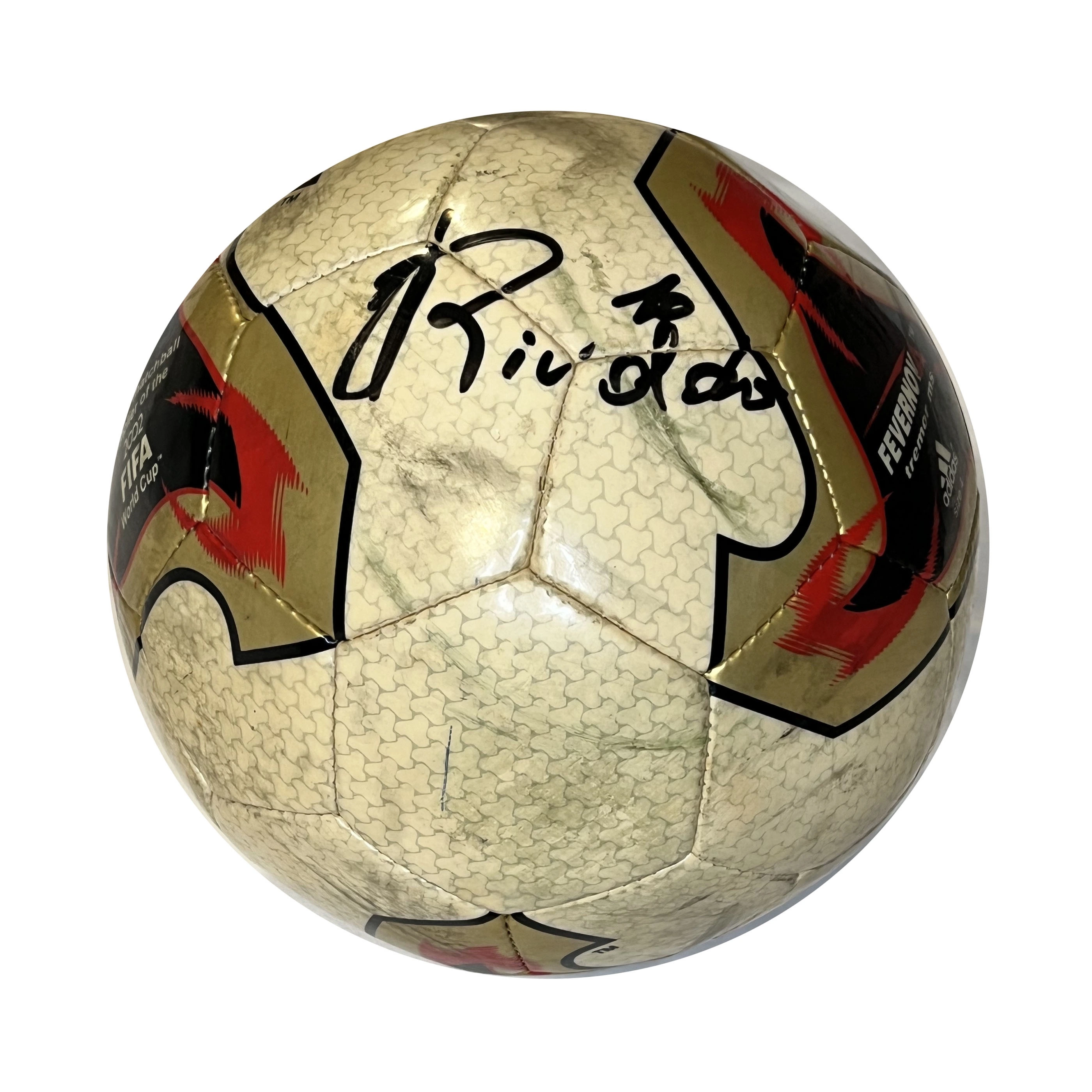 ⭐2002⭐サイン入り⭐Soccer ball autographed サッカー World Cup 2002 store ball - Signed by Ronaldo and Rivaldo with pre-COA