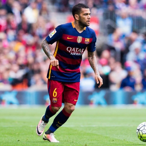 Dani Alves Barcelona store shirt - Signed