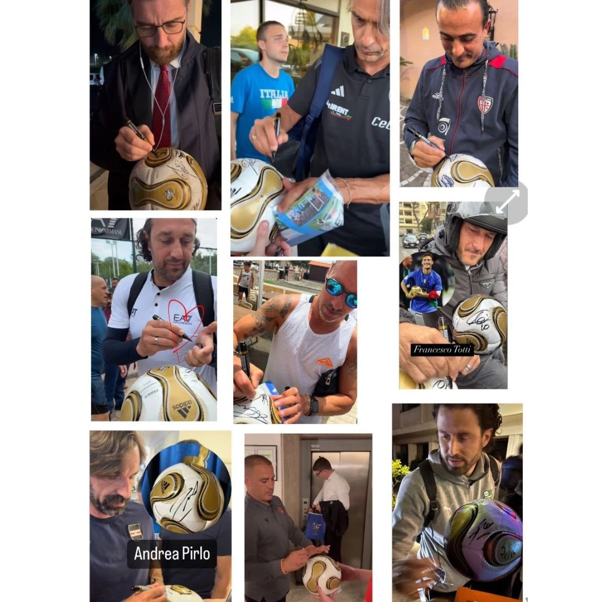 2006 World Cup final store ball - SIgned by Italy players