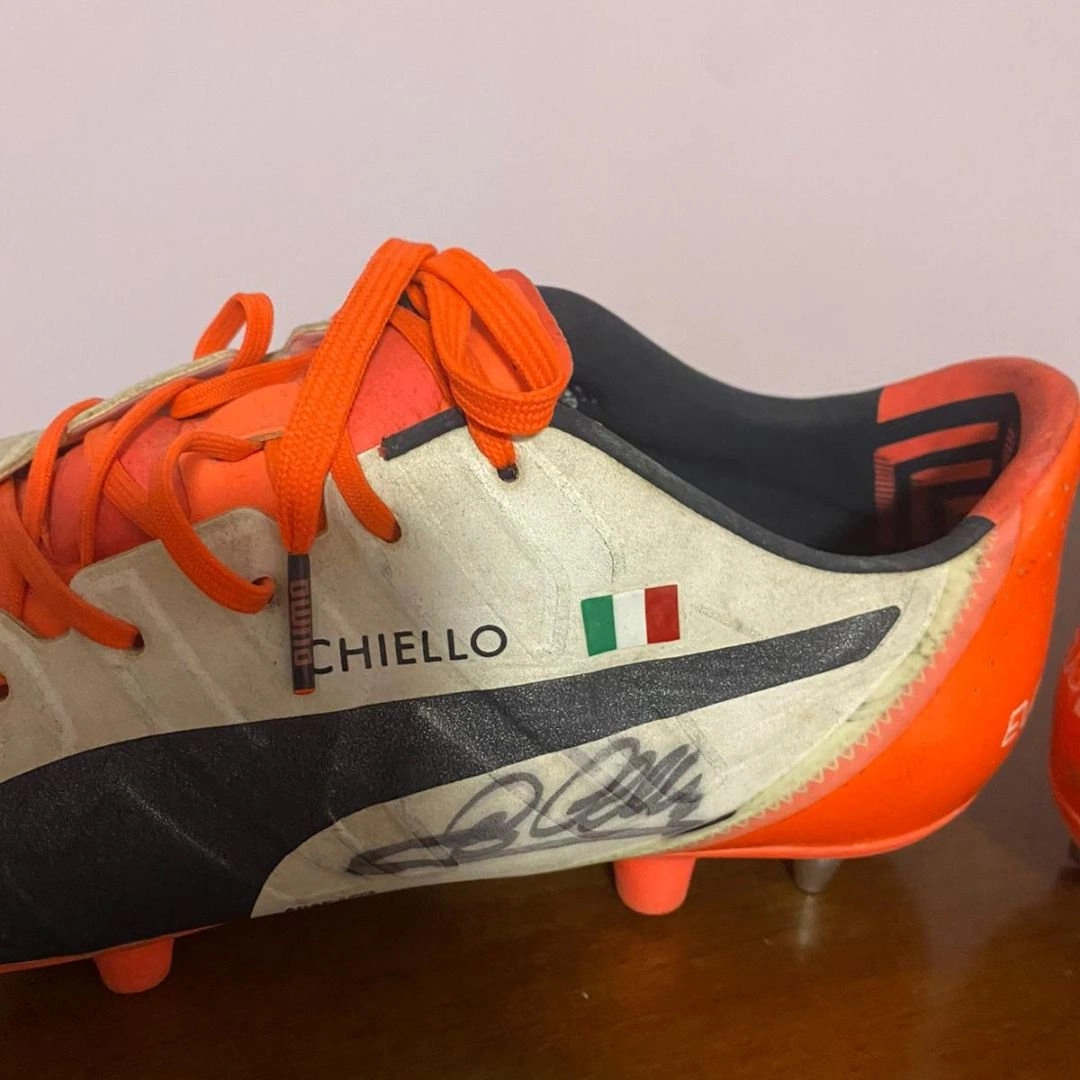 Chaussures De Foot Match Worn - Giorgio Chiellini, Juventus, Serie A - Adidas Italia