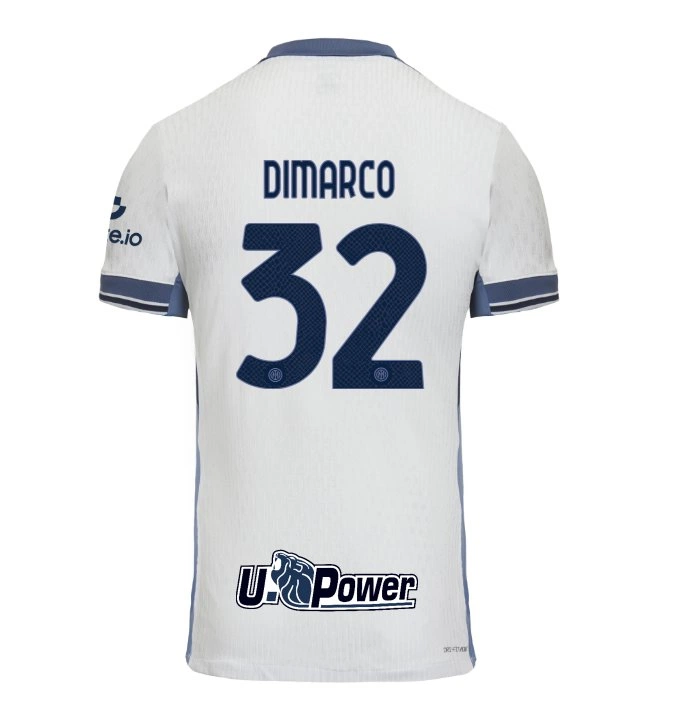 Maillot Inter Milan Match Worn, Di Marco, Extérieur Blanc, Saison Serie A, Rare, Taille M (occasion)