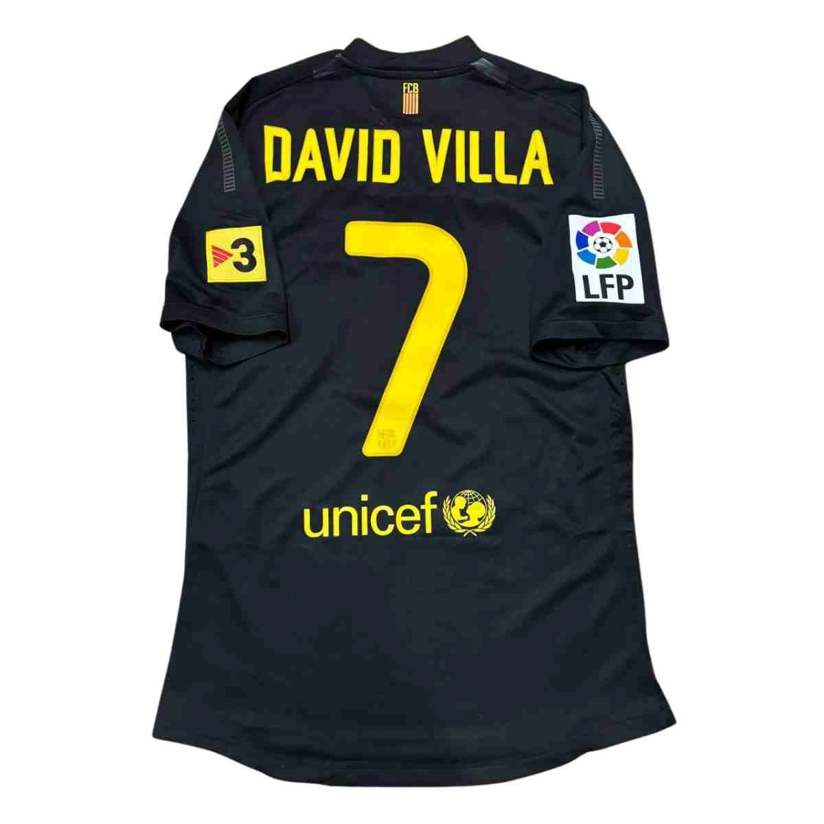 David Villa Barcelona match shirt