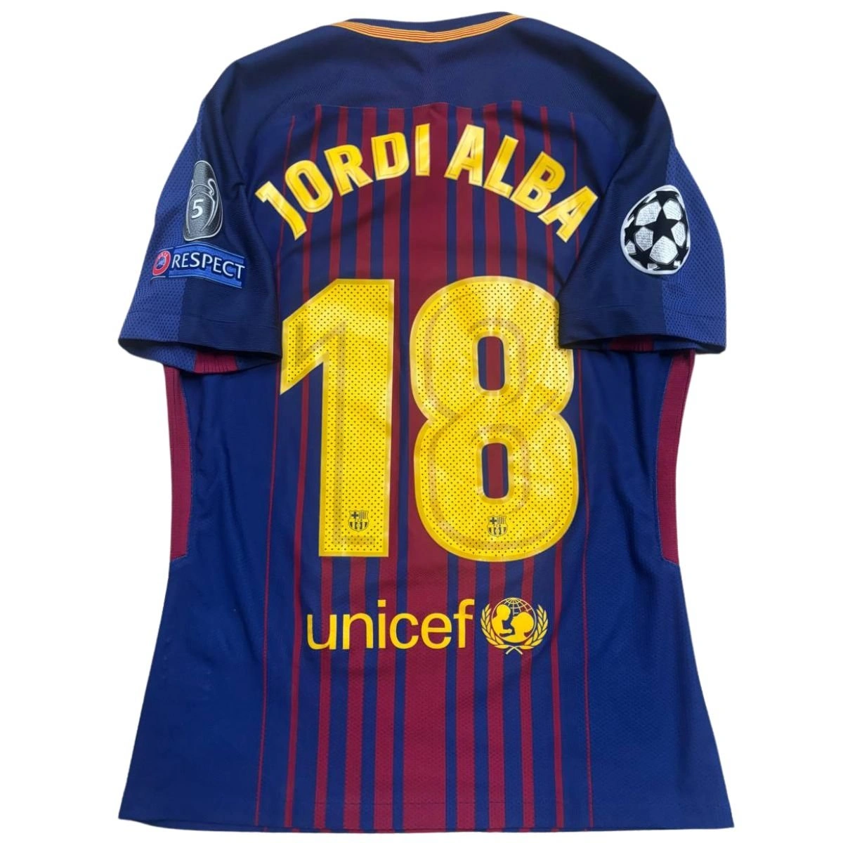 Jordi Alba Barcelona match shirt