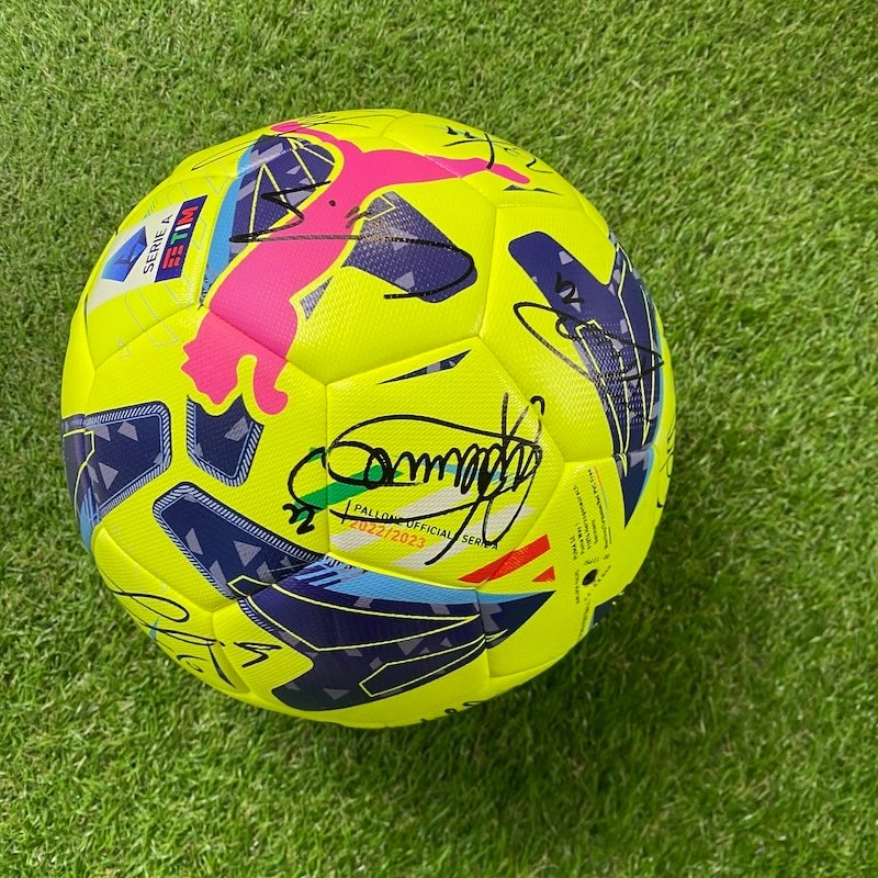 World Cup 2002 store ball - Signed by Ronaldo and Rivaldo with pre-COA