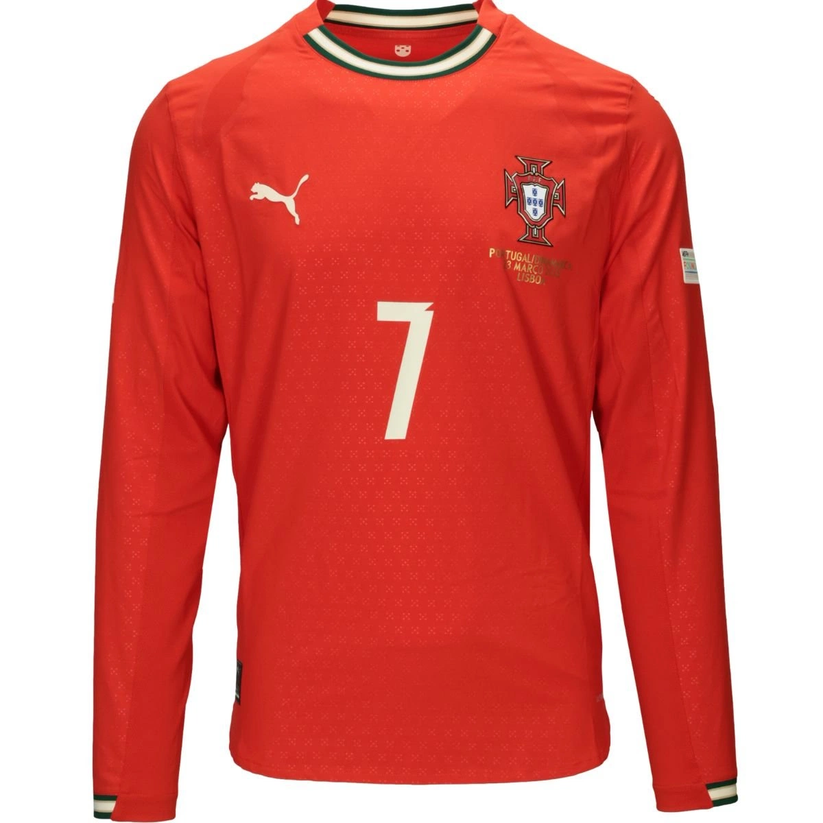 Portogallo Maglia Calcio Maniche Lunghe Maglia Gara Cristiano