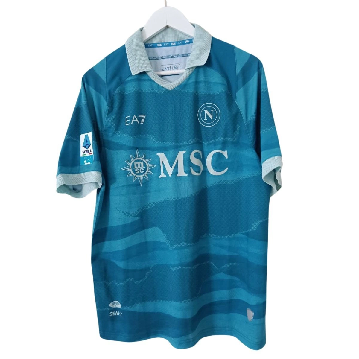 MAGLIA SSC NAPOLI Champions League 22/23 Autografata Da Anguissa EUR 350,00 - ES