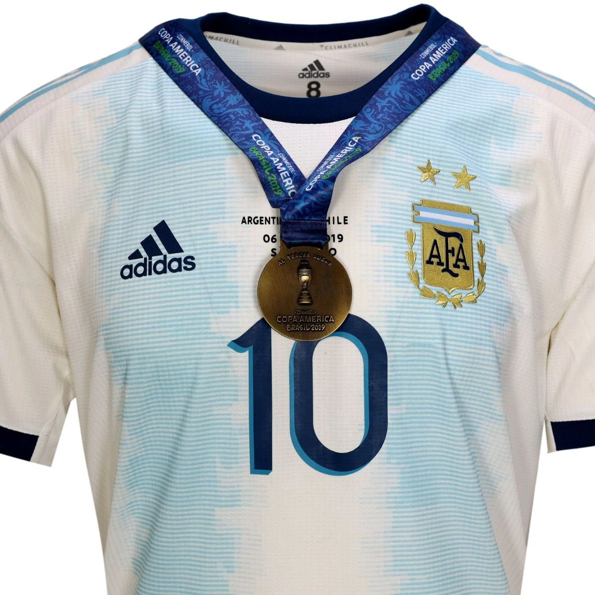 Messi Argentina vs Chile match shirt + Bronze Medal - Copa