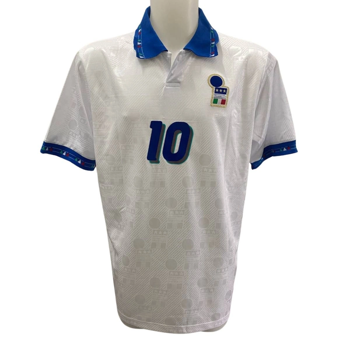 ウェア Vintage Intel Uniform\"BAGGIO\" Italia / Italy Camisa Replica de Futbol Retro, 1994 Baggio