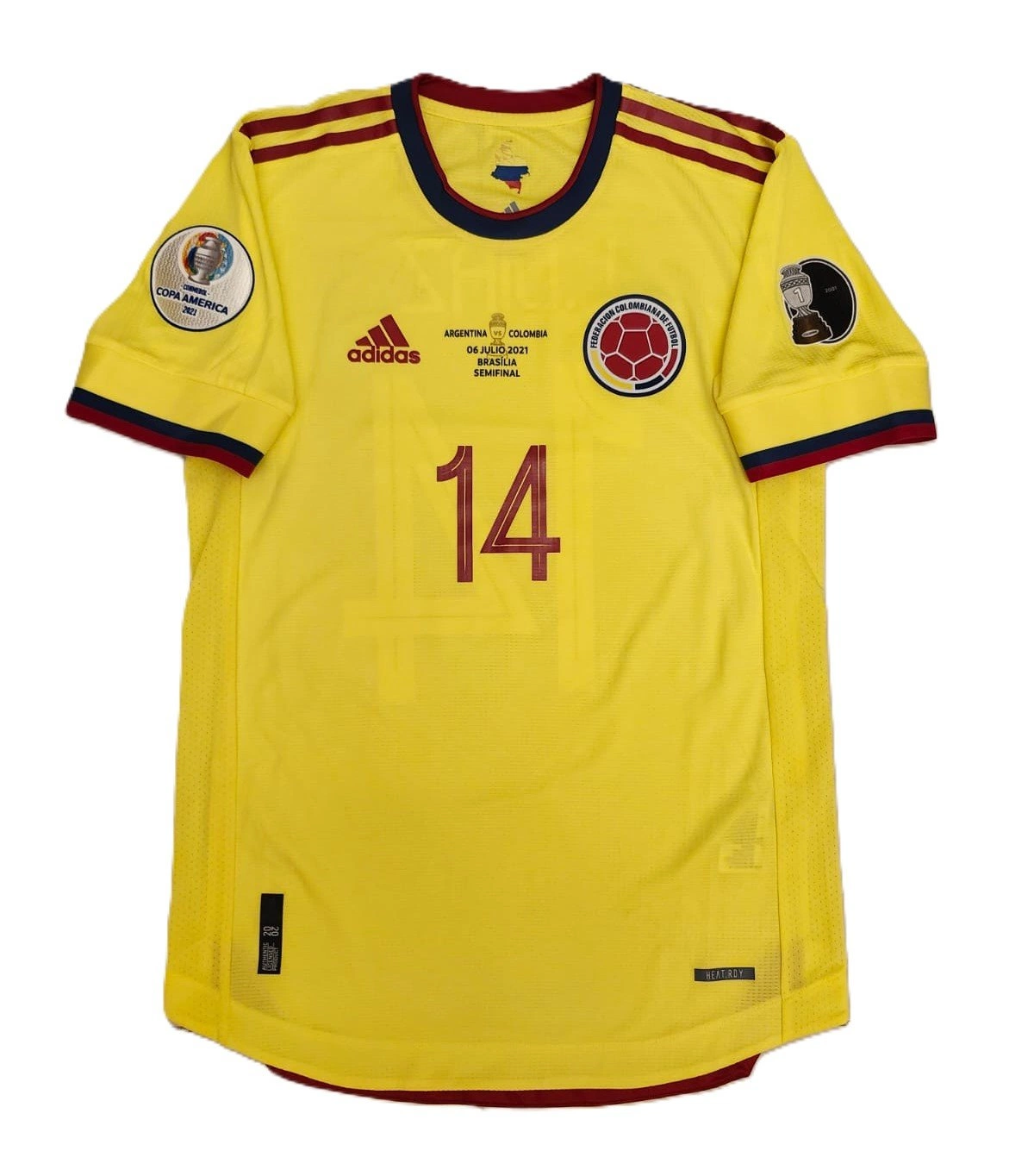 Luis Diaz Colombia vs Argentina match shirt - Copa America 2021