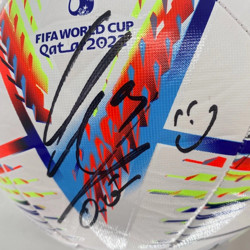 メッシ公式サイン入りトリビュートアートワーク:2022 FIFAワールドカップ i3233bwf-