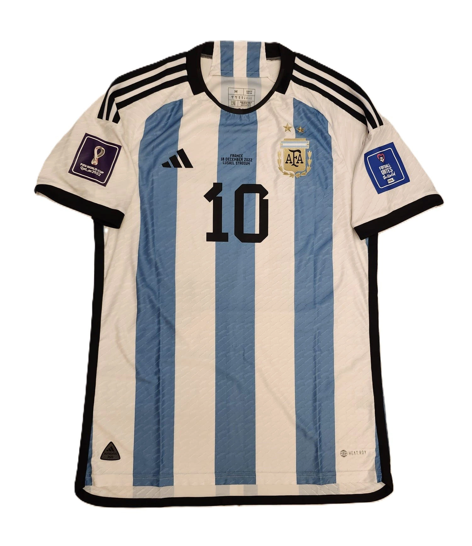Messi Argentina match shirt vs France - World Cup 2022 final