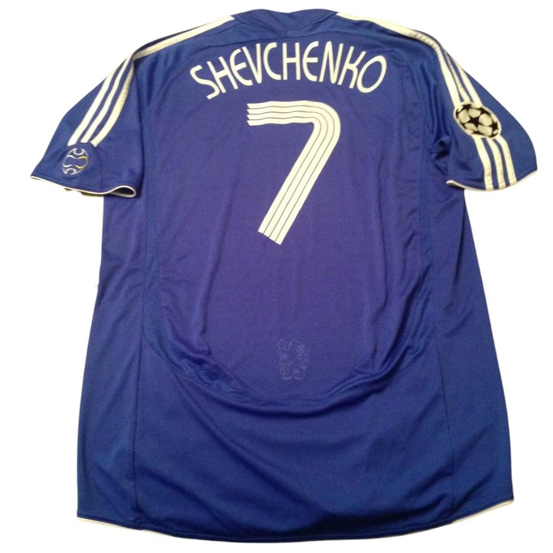 Chelsea FC Shevchenko 7 Tシャツ 2006-08 Chelsea Home Shirt Shevchenko #7 - 6/10 - (M)