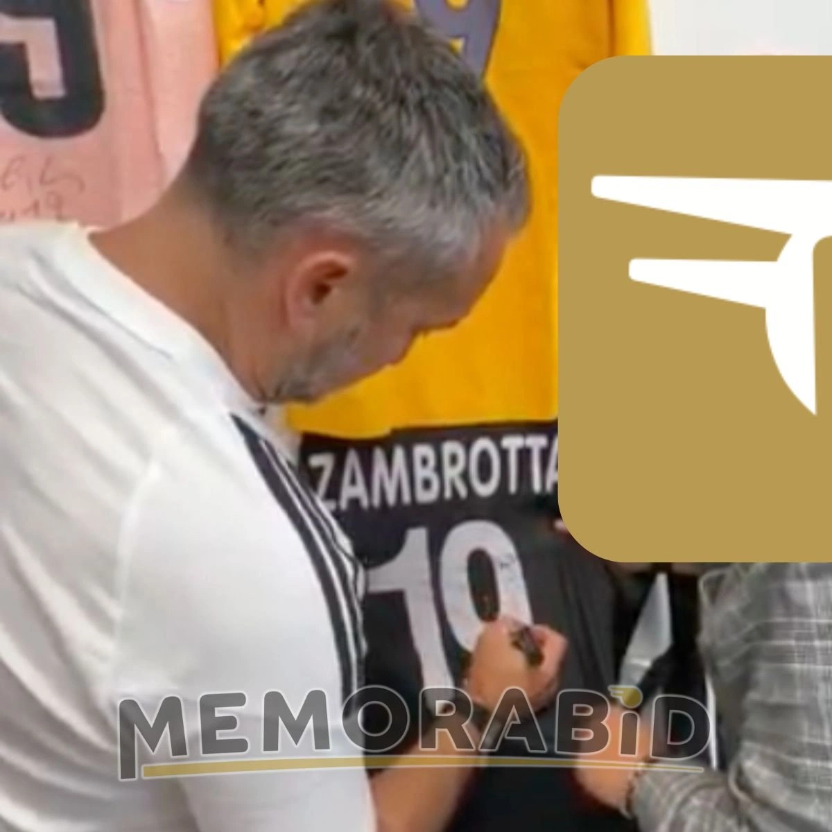 Zambrotta Juventus match shirt - Signed with videoproof