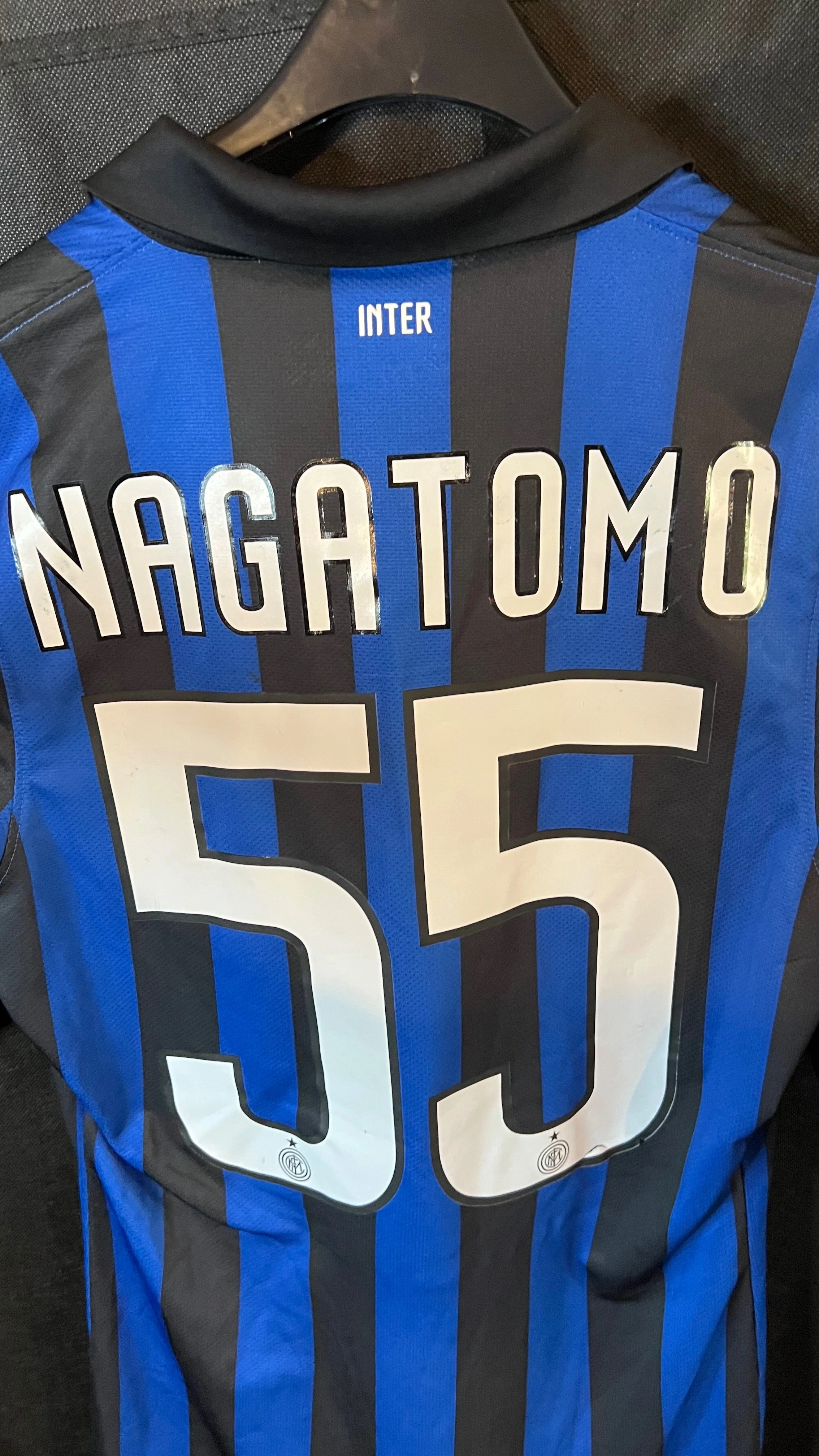Nike Inter Milan Nagatomo 55 ユニフォーム Nagatomo Inter match shirt