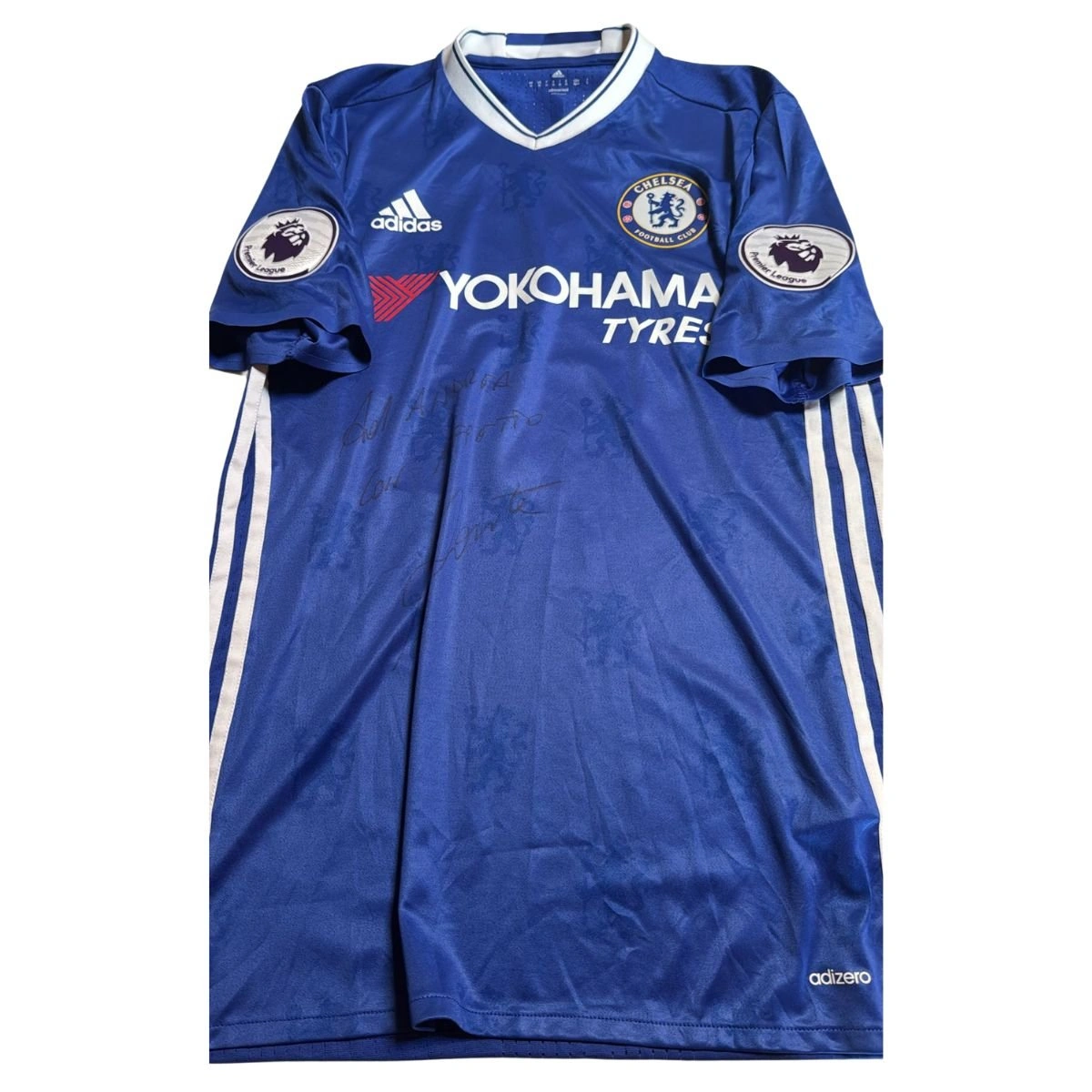 ウェア Hazard15-16Chelsea PremierLeague uniform 2015-16 Chelsea Match Issue Champions League Home Shirt Zouma #5