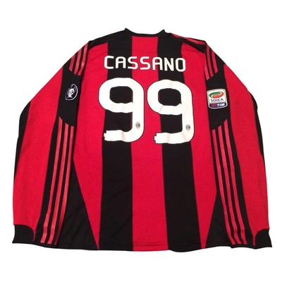 Maillot Genoa Match Worn (porté) – ASICS – Saison 2008/09 – Numéro 22 Milito – Signé ?