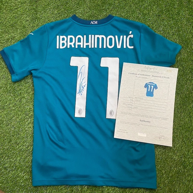 Maillot Milan AC Autographié Par Ibrahimovic – Signé Avec COA, Puma