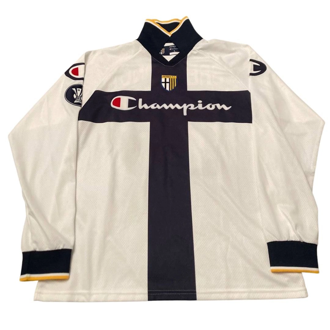 [未使用]2004-2005 Champion Parma F.C. シャツ L Parma Calcio 2004-05 Home Kit