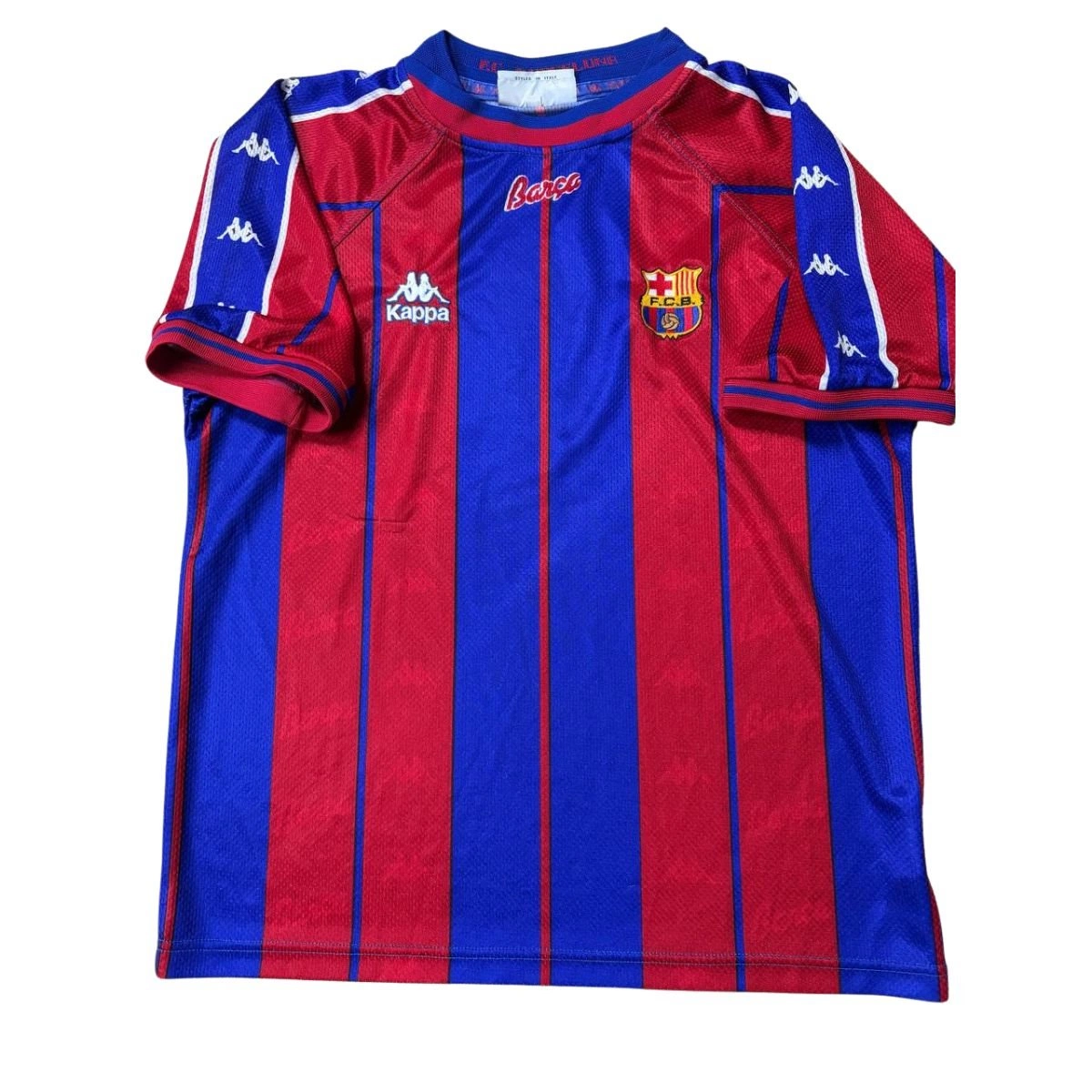 Maillot Vintage FC Barcelone 1997/98 – Kappa, Taille L, Bleu – Homme