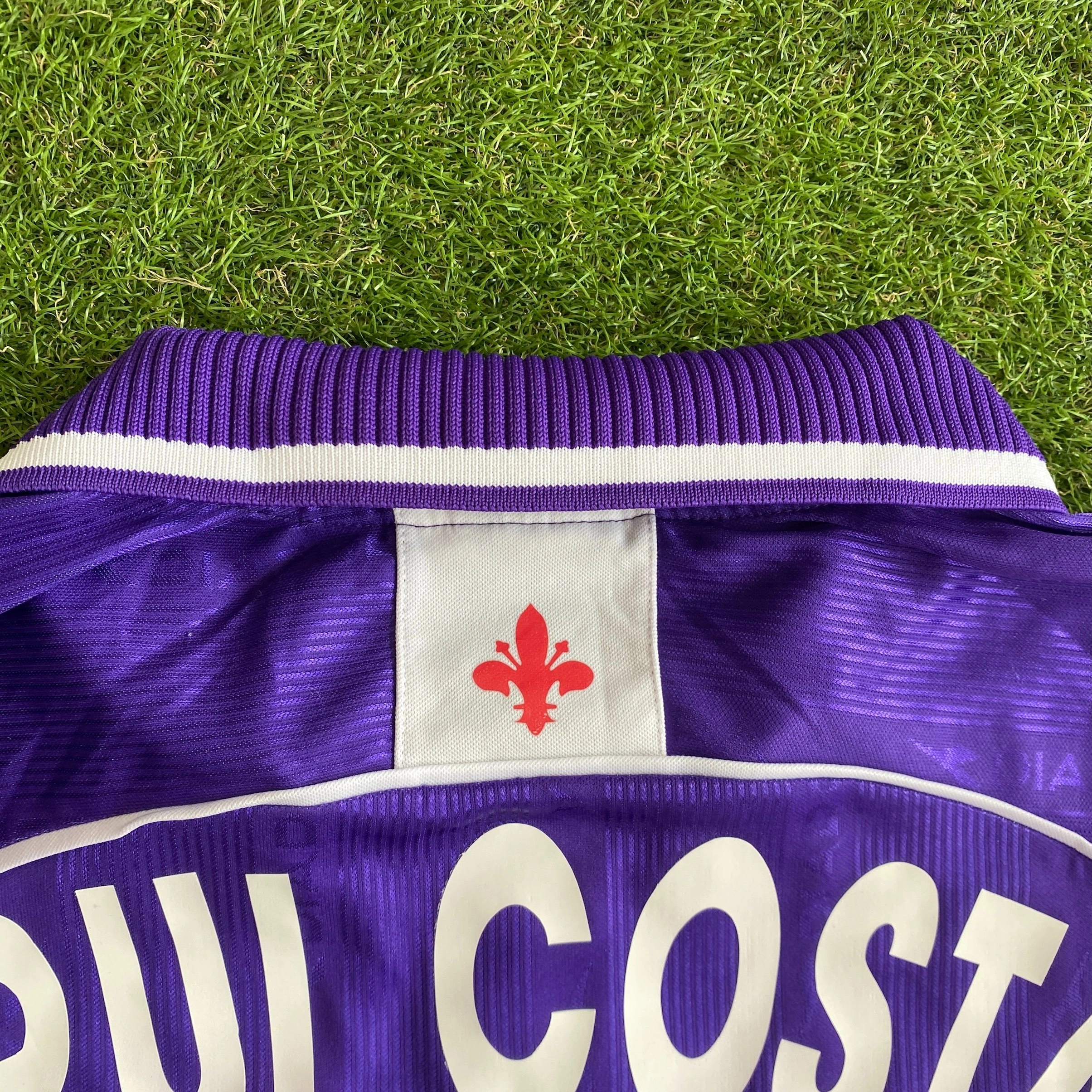 Maillot Match Worn Rui Costa – Fiorentina Diadora – Taille XL Numéro 10