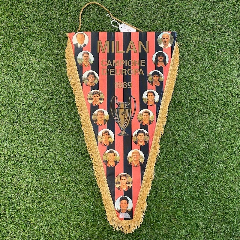 Commemorative pennant Milan vs Steaua Bucarest - Champions League
