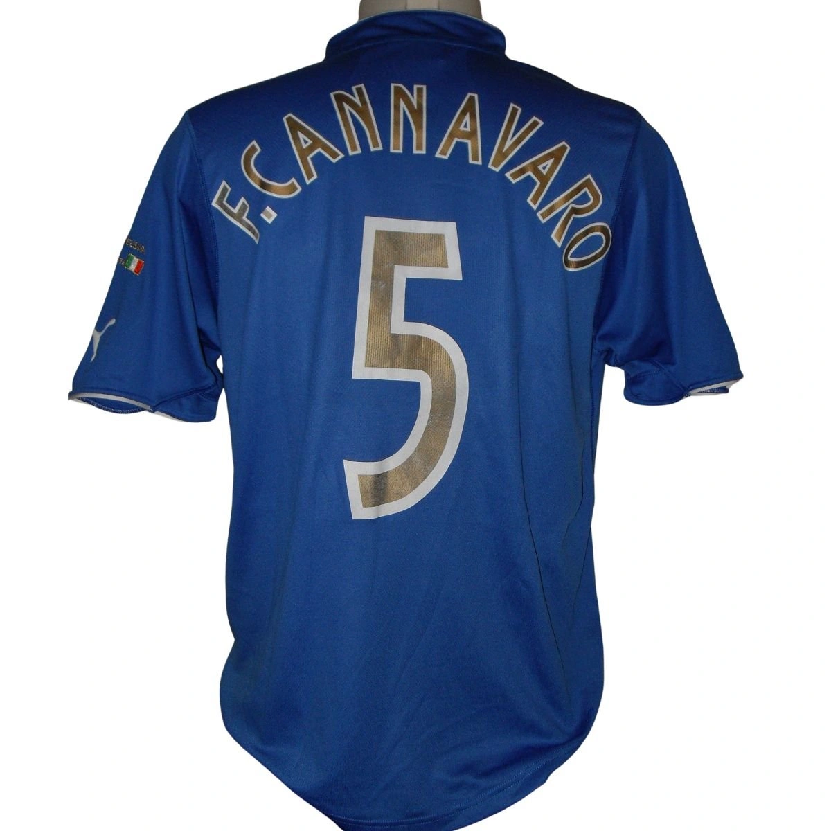 Cannavaro Italy match shirt vs Finland - Euro 2004 Qualifiers