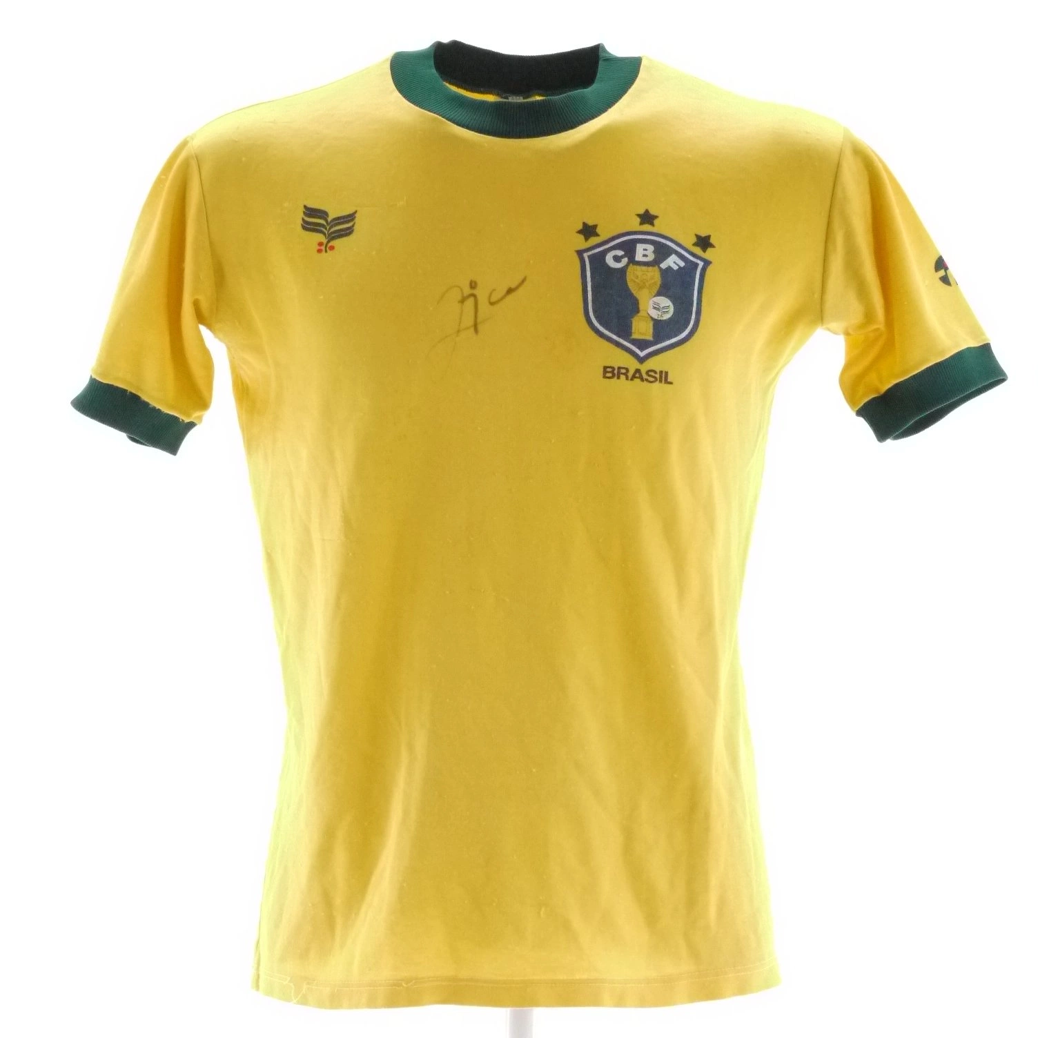 Zico Brazil match shirt - Signed with COA