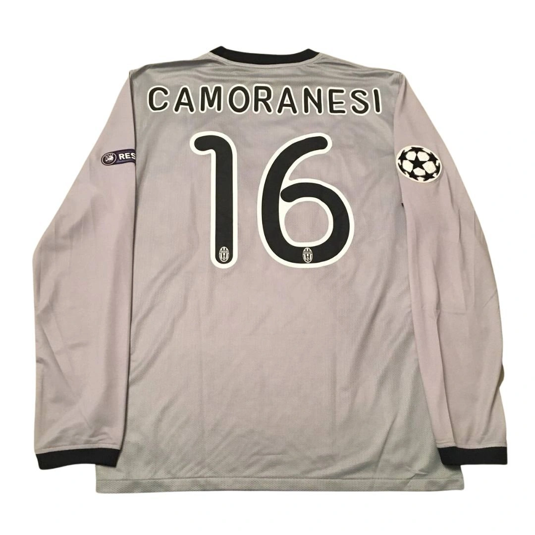 Lotto CAMORANESI 16 シャツ 2008-09 Juventus Match Worn Emirates Cup Home Shirt