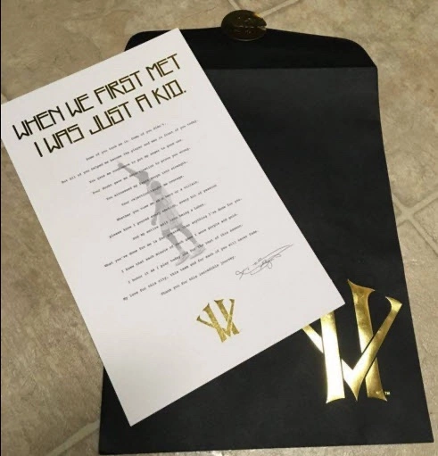 Kobe Bryant Dear Basketball - Lettre De Retraite Scellée + Tickets Stubhub