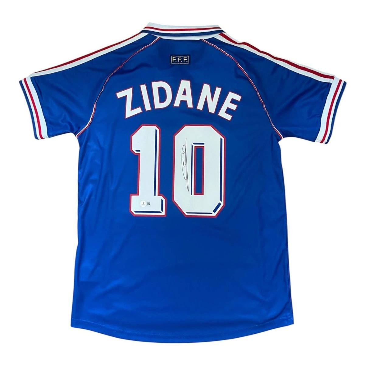 新品・タグ付き❗ フランス代表 ZIDANE 選手モデルのシャツ Zidane France store shirt - Signed with COA