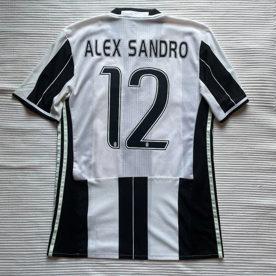 Alex Sandro Juventus match worn shirt Unwashed Photo proof Special  Compass Sponsor